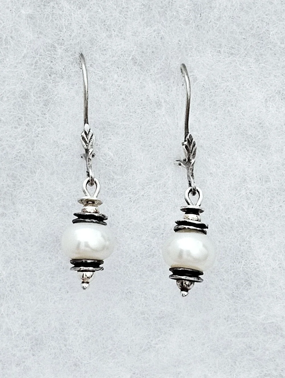 Silpada Sterling Silver Pearl 'Light The Way' Drop Earrings W0922